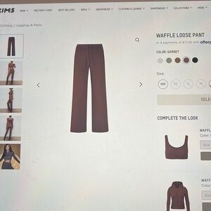 Skims Waffle Loose Pants